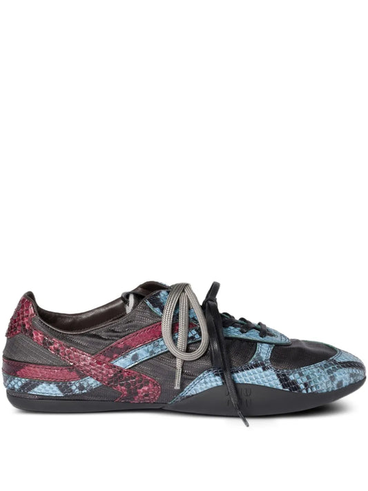 Miu Miu Snakeskin-Insert — Grey — Size US M 3.5 - US W 5 — Front View