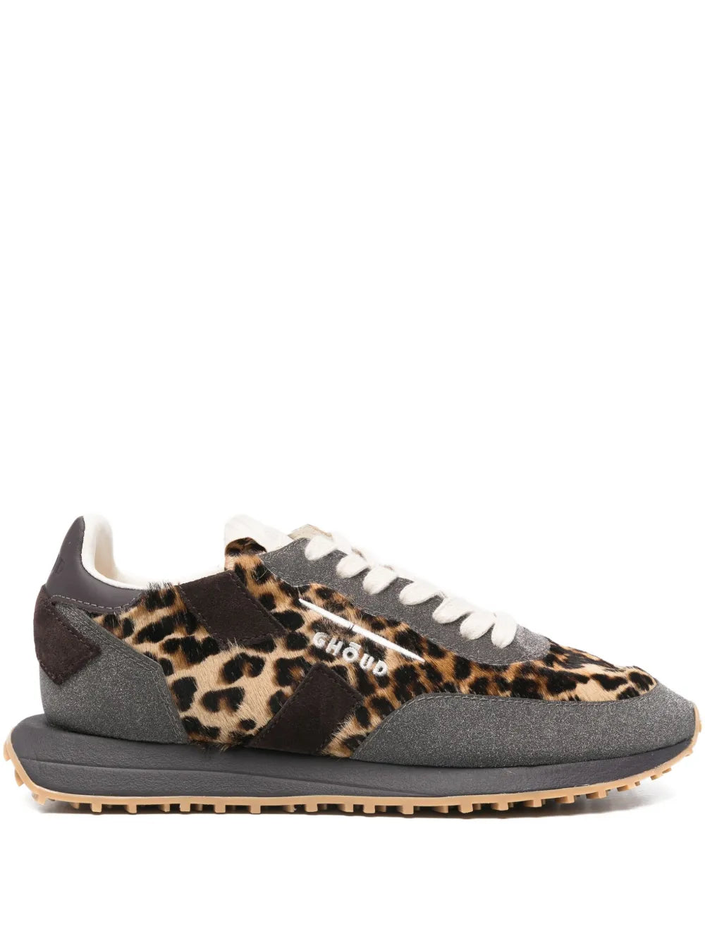 GHOUD Animal-Print Panelled — Brown — Size US M 3.5 - US W 5 — Front View