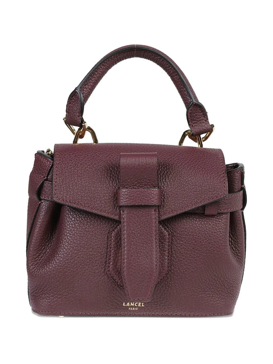 Lancel Leather Top Handle Shoulder Bag — Same as shown — Size One Size — Front View