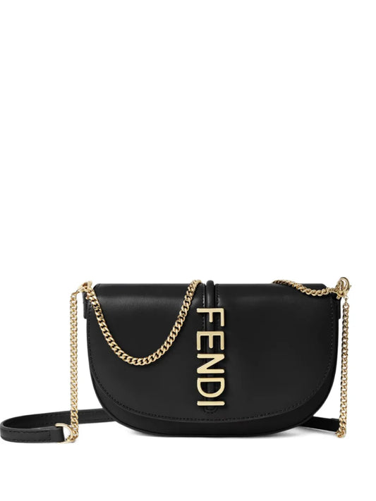 Fendi Fendigraphy Wallet On Chain — Same as shown — Size One Size — Front View
