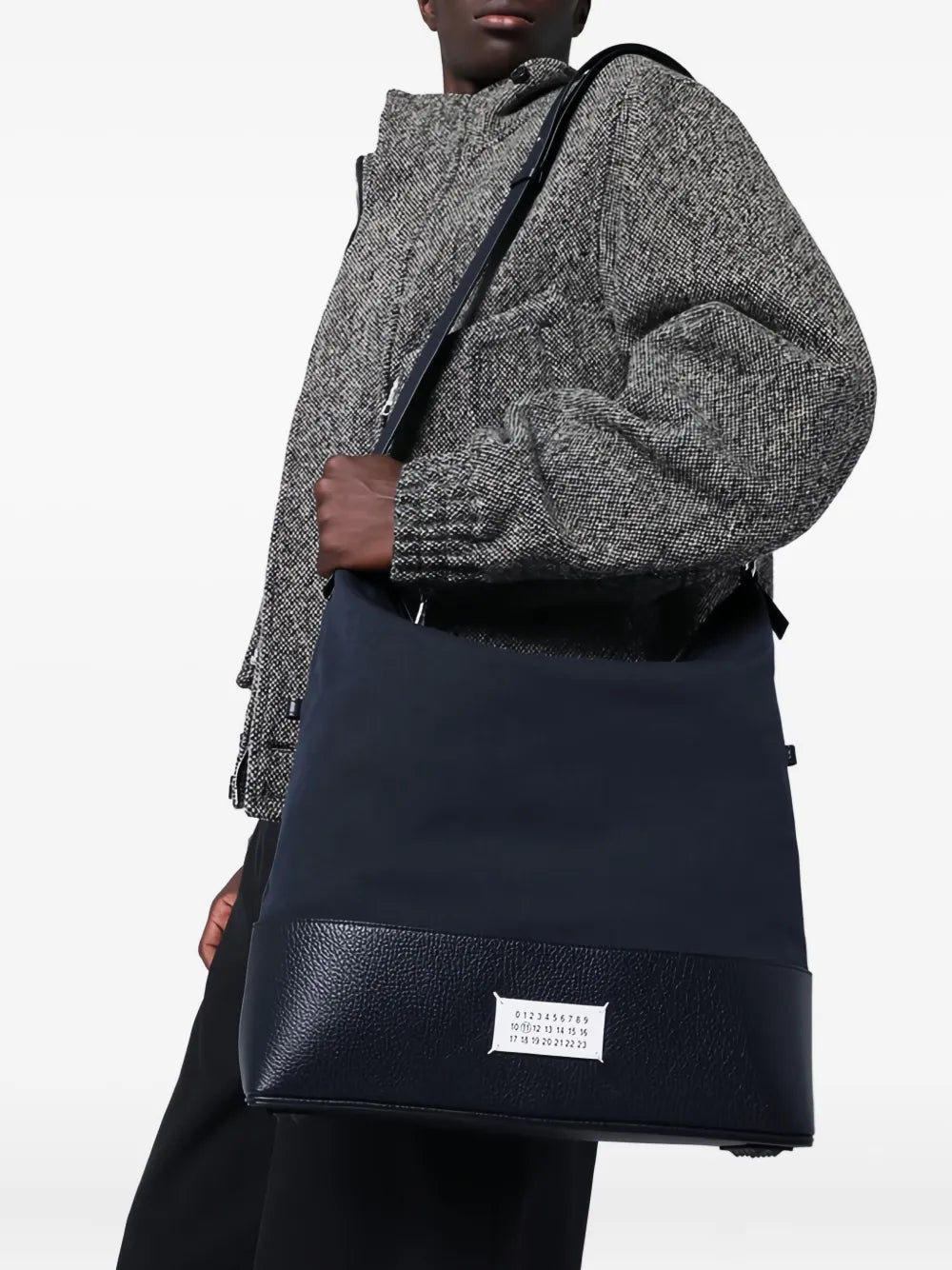 Maison Margiela Logo Plaque Messenger Bag — Same as shown — Size One Size — Side View
