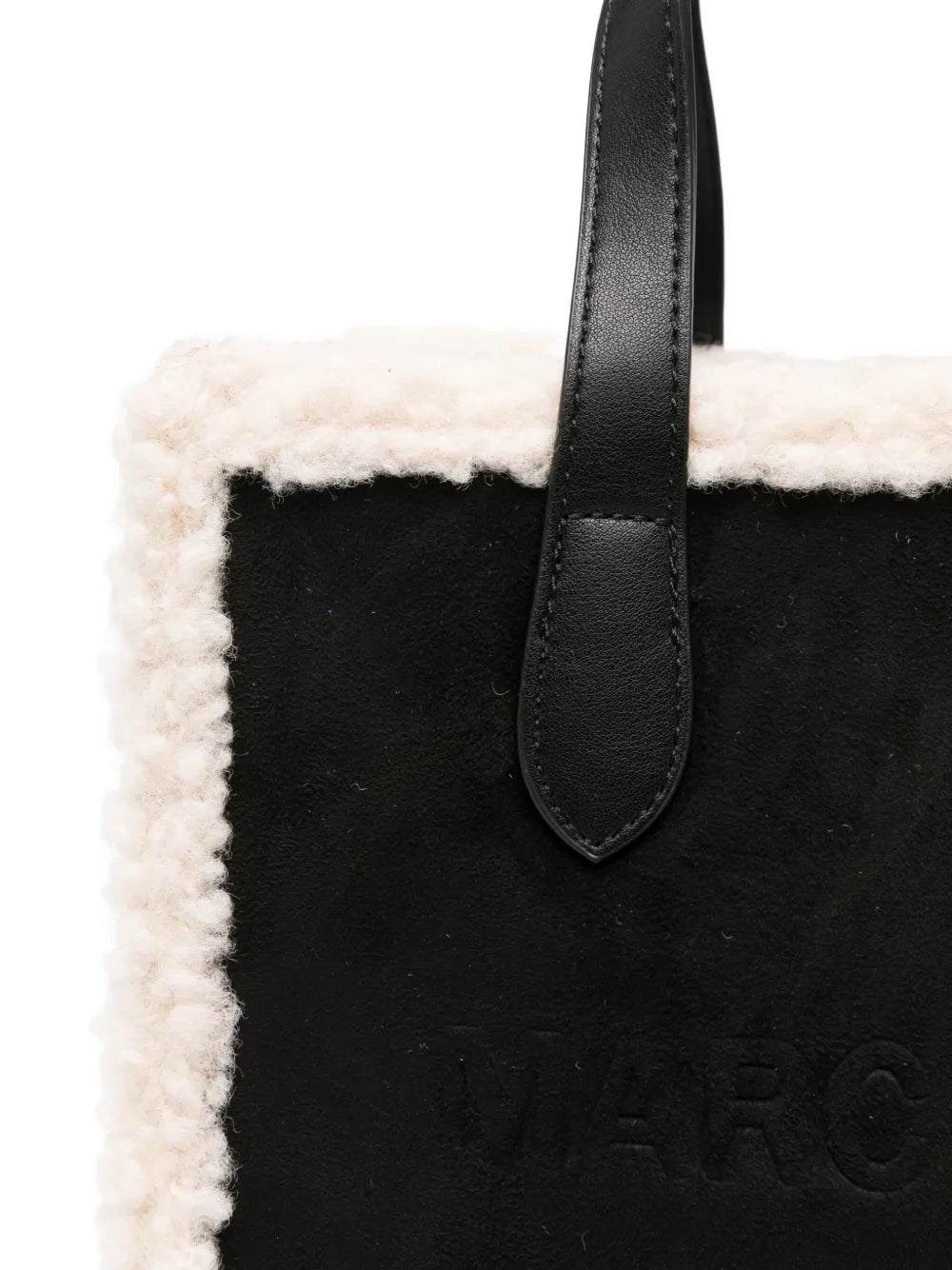 Marc Ellis Buby Shearling Trim Shoulder Bag — Same as shown — Size One Size — Top View
