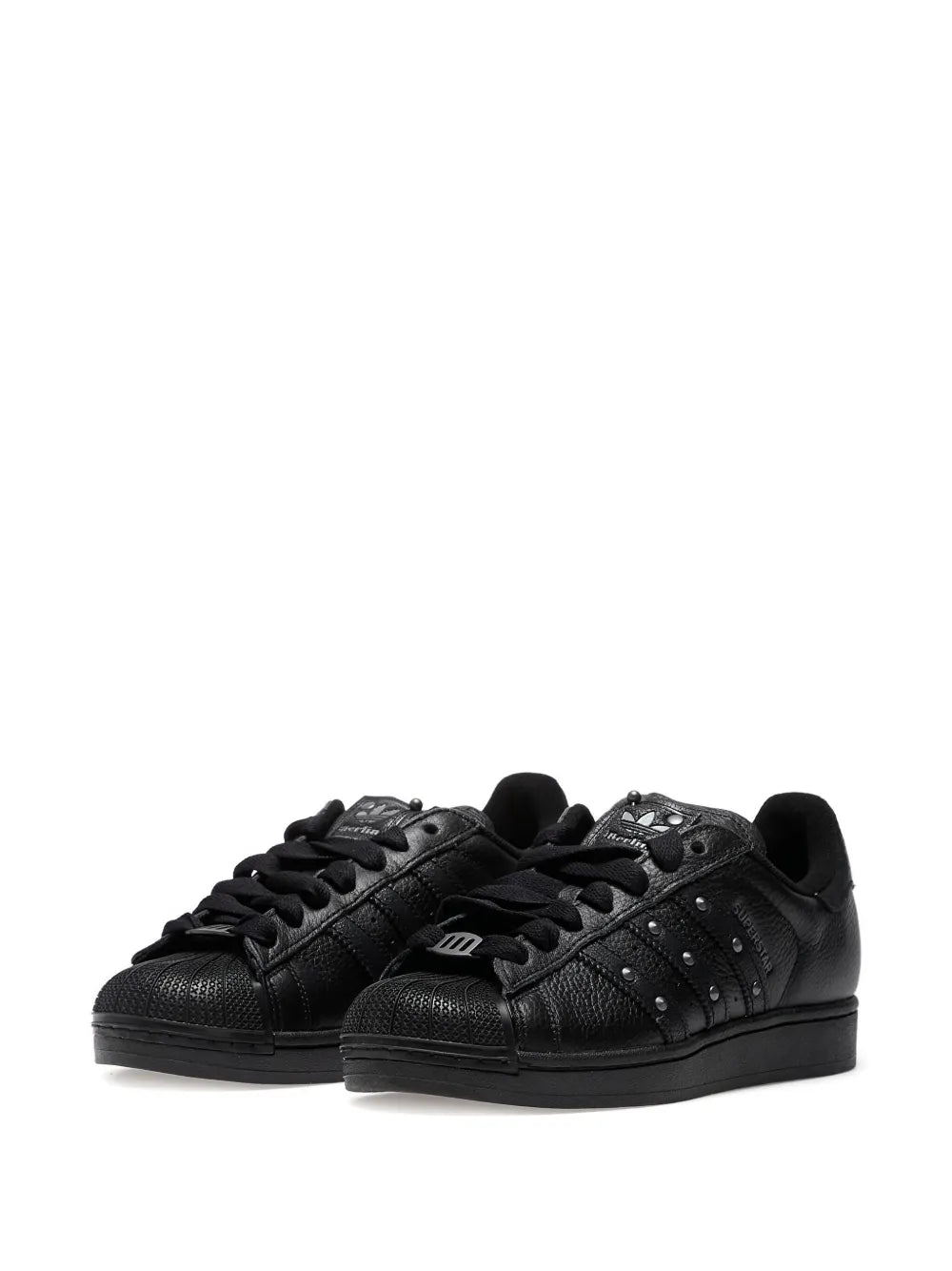 adidas Superstar Ii Studded Sneakers — Black — Size US M 9.5 - US W 11 — Side View