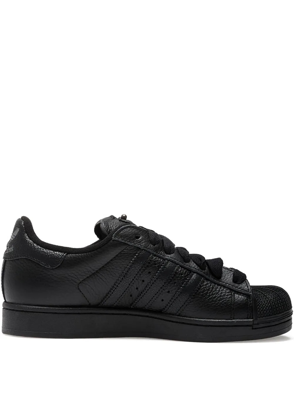 adidas Superstar Ii Studded Sneakers — Black — Size US M 9.5 - US W 11 — Front View