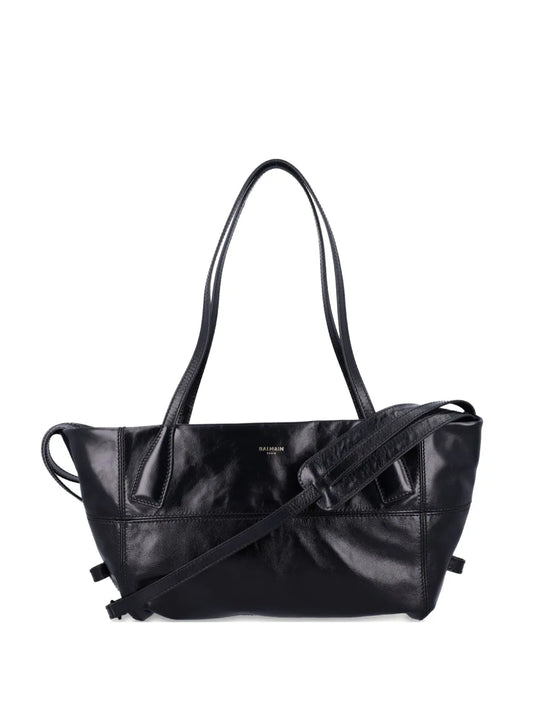 Balmain Panelled Shoulder Bag — Same as shown — Size One Size — Front View