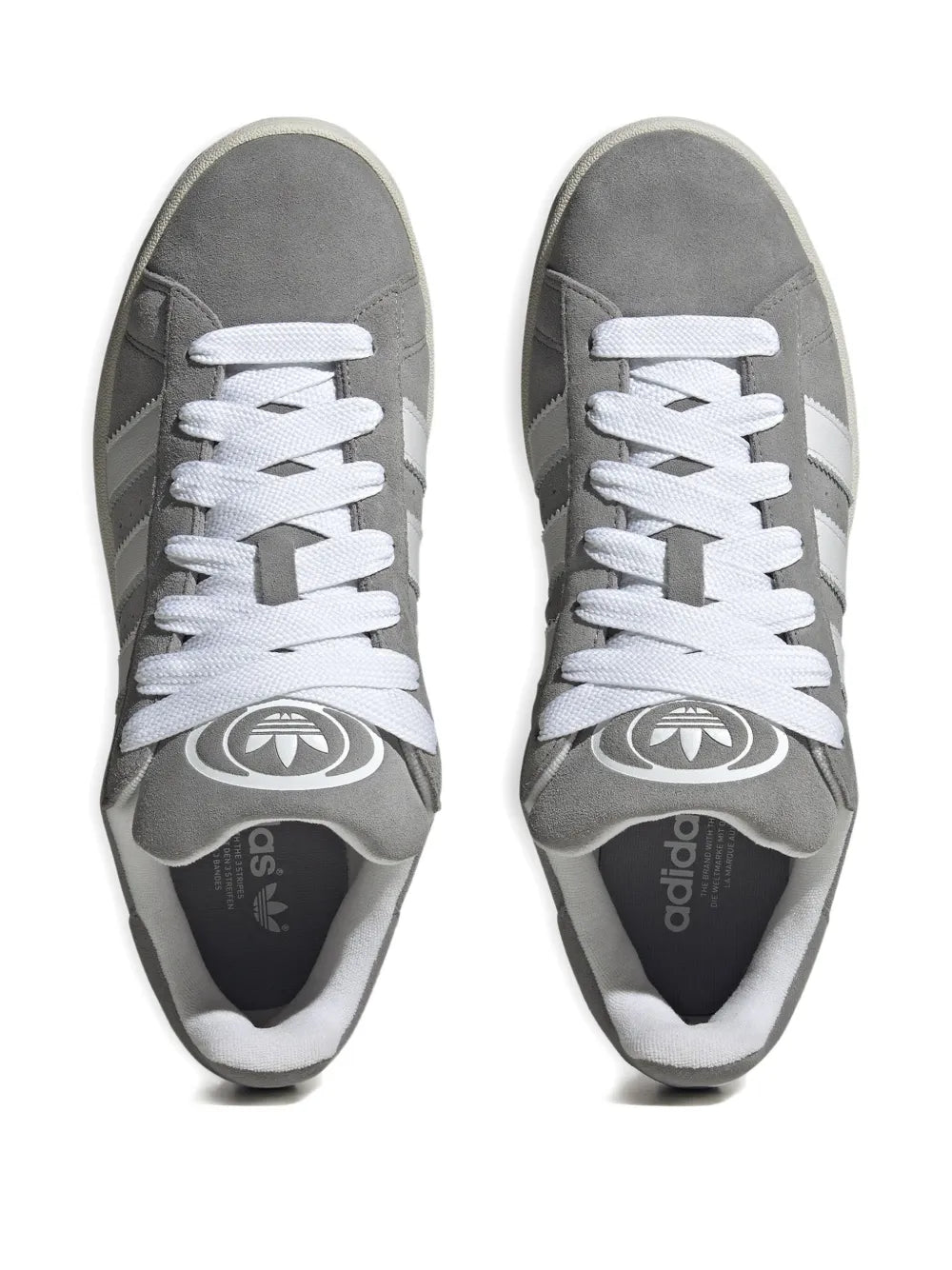 adidas Campus 00S Suede Sneakers — Grey — Size US M 10.5 - US W 12 — Back View