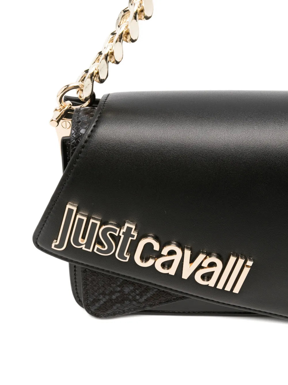 Just Cavalli Logo Lettering Shoulder Bag — Same as shown — Size One Size — Top View