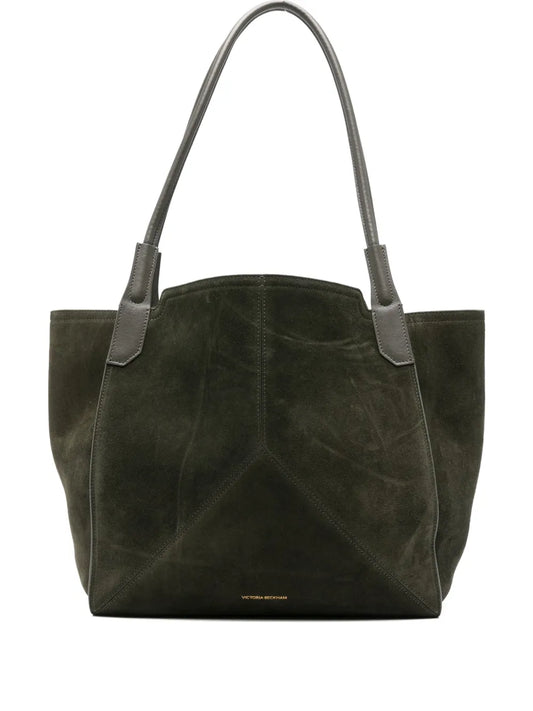 Victoria Beckham Suede Shoulder Bag — Same as shown — Size One Size — Front View