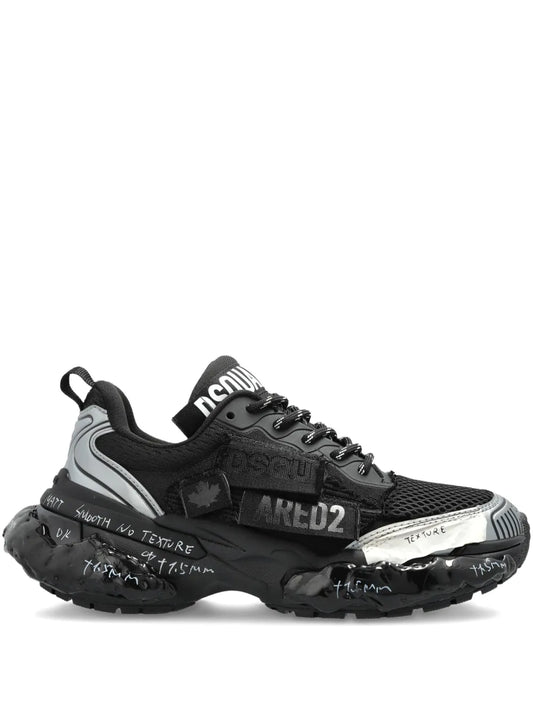 DSQUARED2 Logo Lettering — Black — Size US M 3.5 - US W 5 — Front View