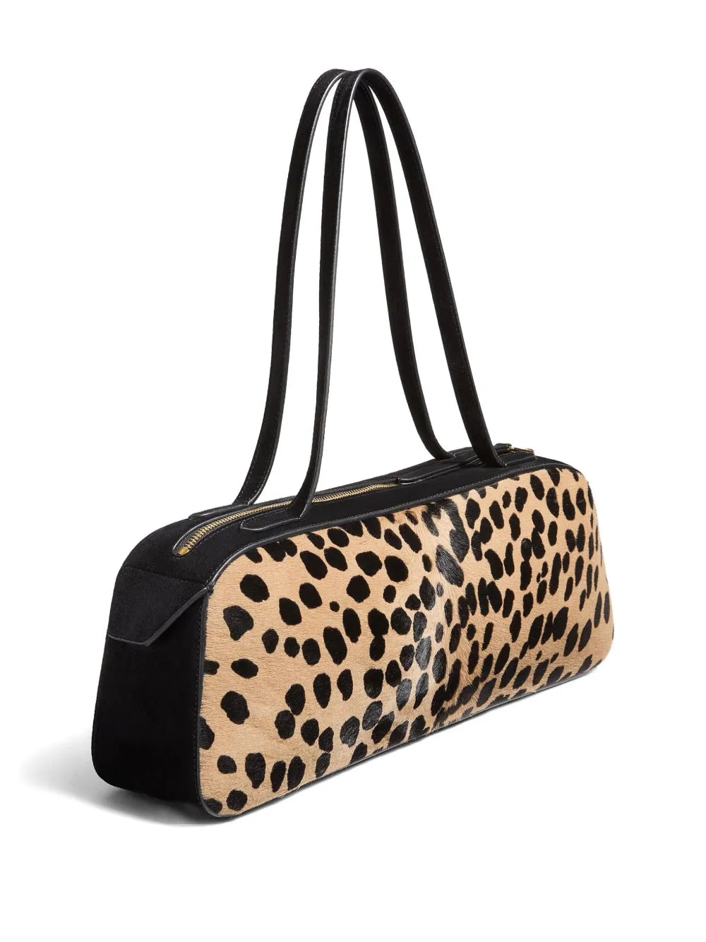 Khaite Simona Animal Print Zip Shoulder Bag — Same as shown — Size One Size — Back View