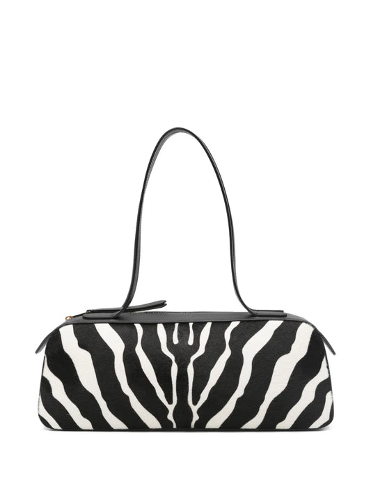 Khaite Simona Zebra Print Shoulder Bag — Same as shown — Size One Size — Front View