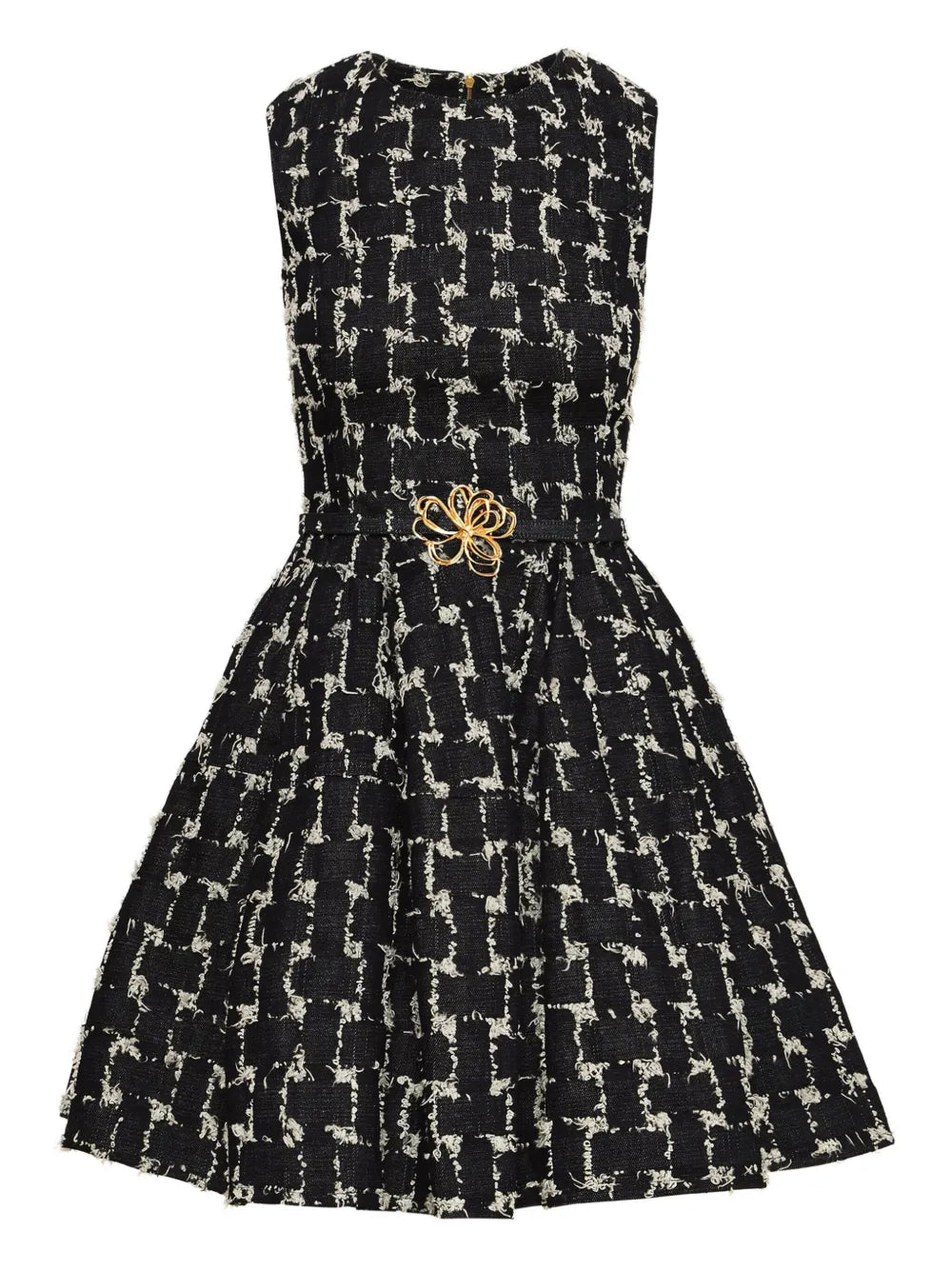 Oscar De La Renta Woven Jacquard Mini Dress — Same as shown — Size XS — Front View