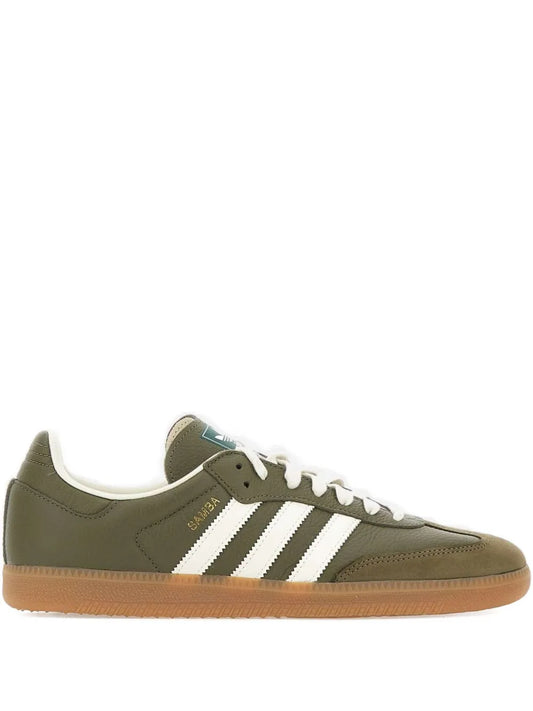 adidas Samba Og Sneakers — Khaki Green — Size US M 7.5 - US W 9 — Front View