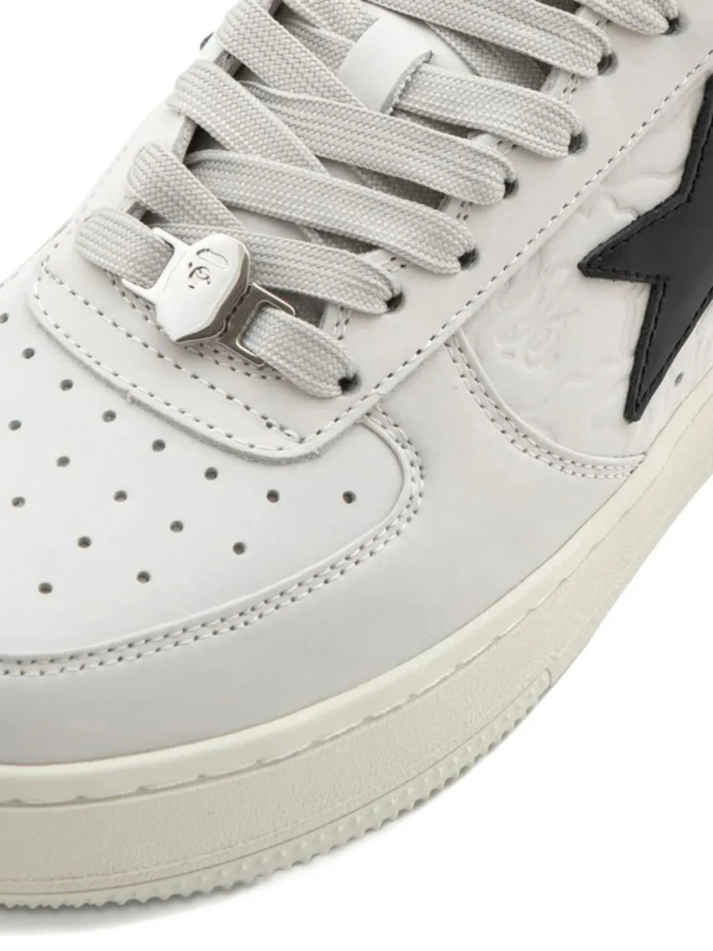 A Bathing Ape?Sta Os Sneakers — White — Size US M 3.5 - US W 5 — Back View