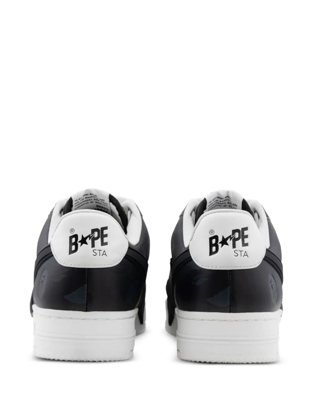 A Bathing Ape?Star-Appliqu?Sneakers — Black — Size US M 3.5 - US W 5 — Side View