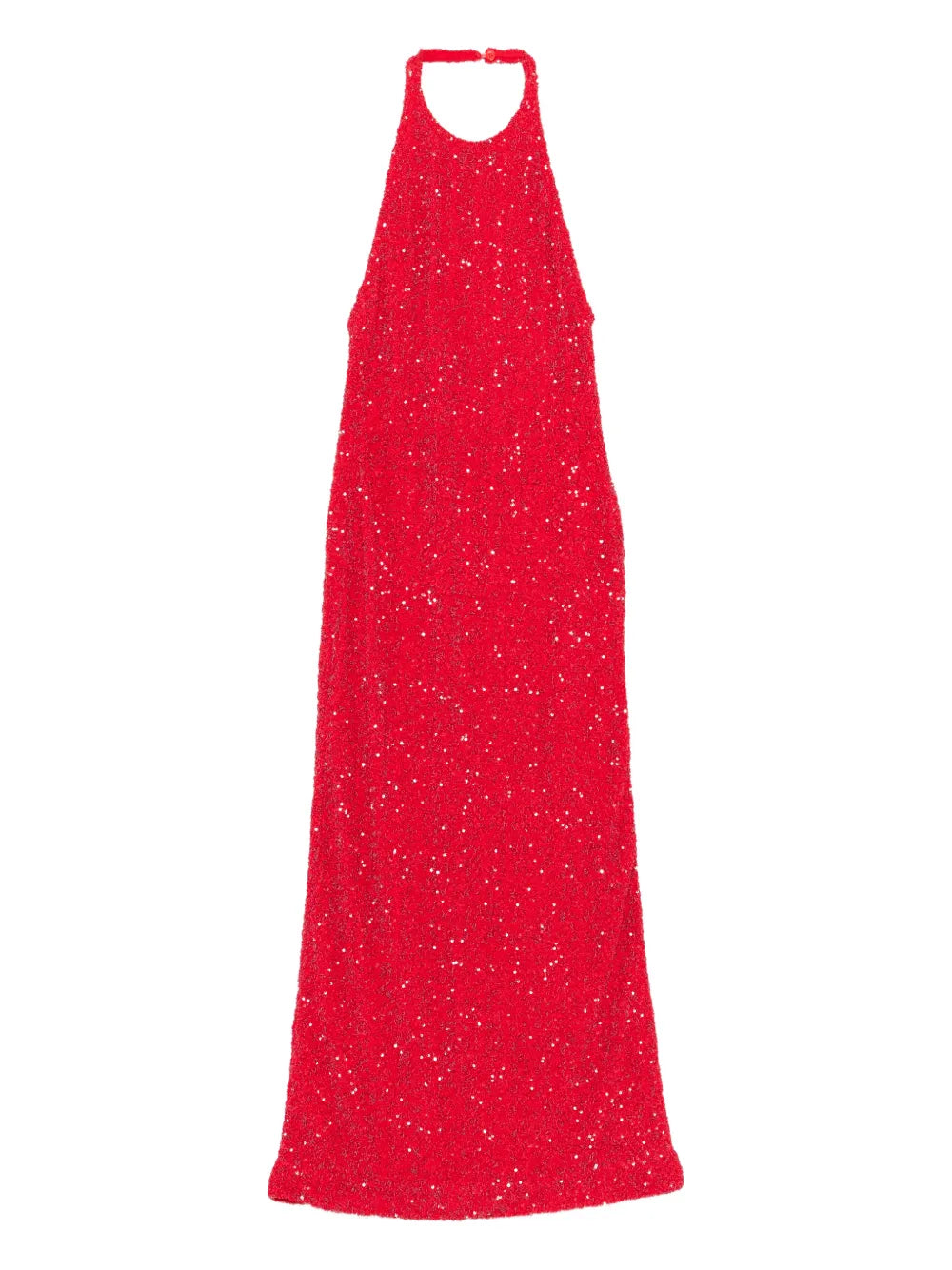 Tove Colette Sequin Maxi Dress — Red — Size XS — Front View