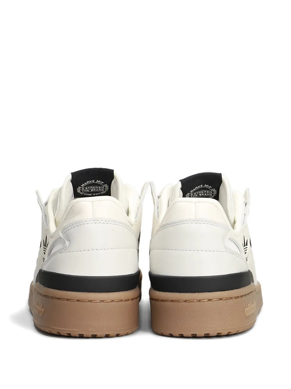 adidas Forum Low Striped Sneakers — Off-White — Size US M 8.5 - US W 10 — Top View