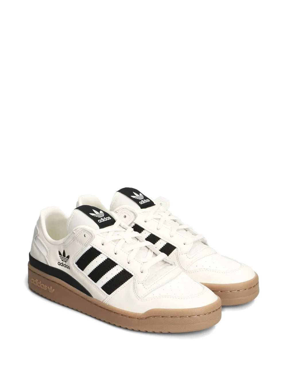 adidas Forum Low Striped Sneakers — Off-White — Size US M 8.5 - US W 10 — Side View