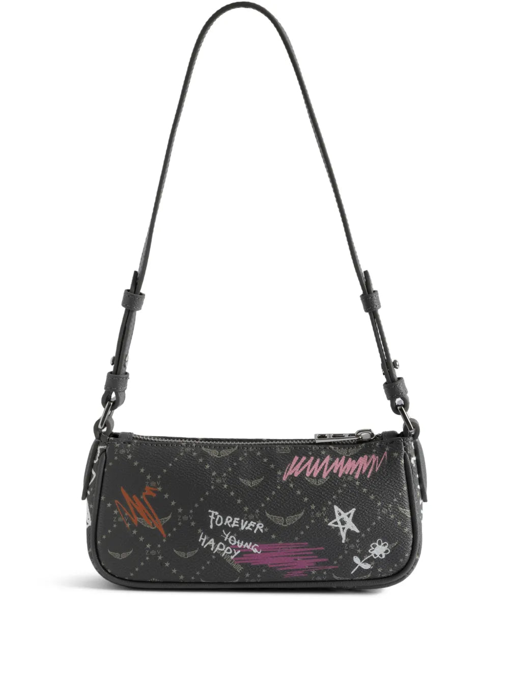 Zadigvoltaire Z Monogram Graphic Shoulder Tag — Same as shown — Size One Size — Top View
