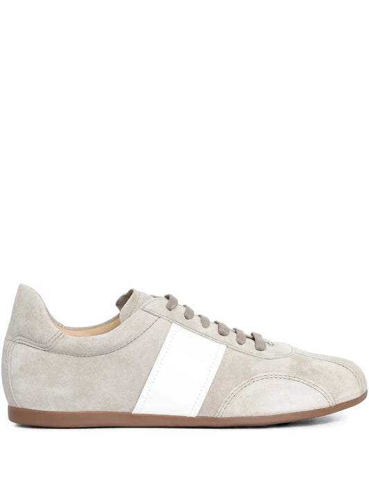Sarah Chofakian Mochi Striped — Beige — Size US M 3.5 - US W 5 — Front View