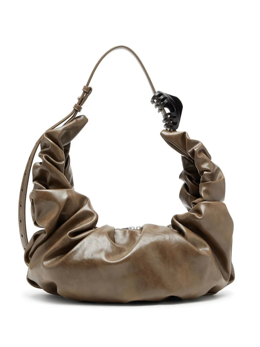 Diesel Large Grab D Gathered Shoulder Bag — Same as shown — Size One Size — Front View