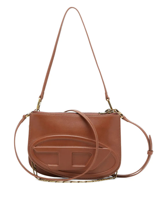 Diesel 1Dr Twin Embossed Zipped Shoulder Bag — Same as shown — Size One Size — Front View