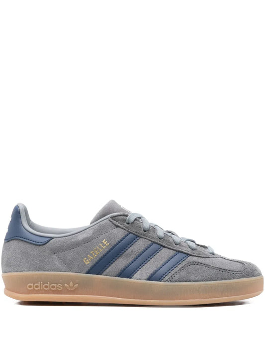 adidas Gazelle Indoor Sneakers — Grey — Size US M 4.5 - US W 6 — Front View