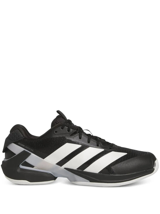 adidas Adizero Ubersonic 5 Tennis Sneakers — Black — Size US M 7 - US W 8.5 — Front View