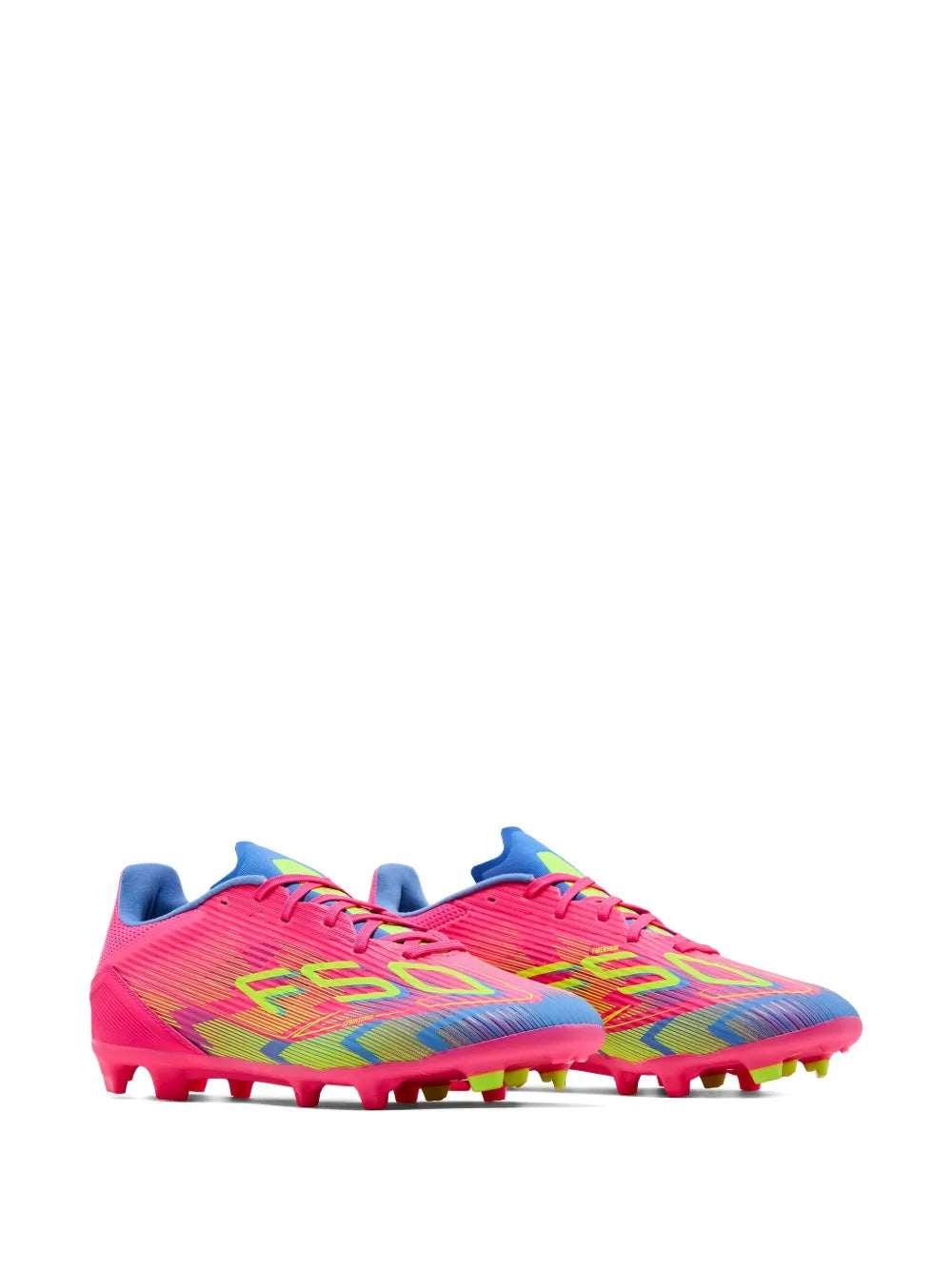 adidas F50 League Fg/Mg Soccer Sneakers — Pink — Size US M 10.5 - US W 12 — Side View