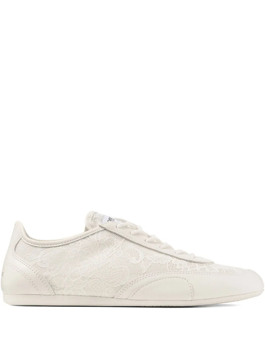 Jimmy Choo Lace Sunny — White — Size US M 3.5 - US W 5 — Front View