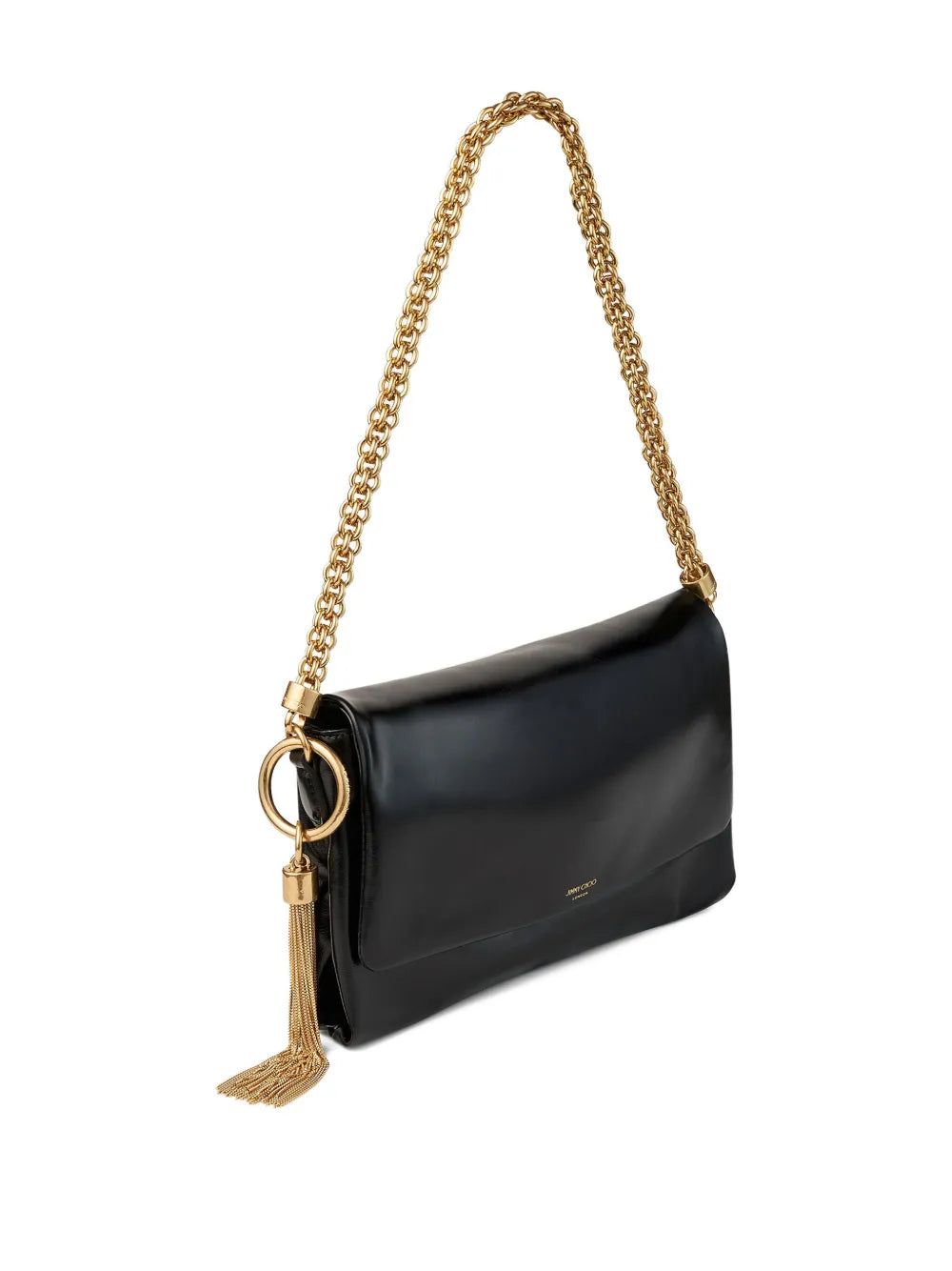 Jimmy Choo Callie Flap Chain Strap Shoulder Bag — Same as shown — Size One Size — Back View