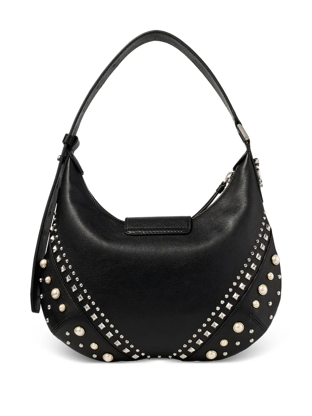 Jimmy Choo Small Bar Hobo Studded Pearl Shoulder Bag — Same as shown — Size One Size — Side View
