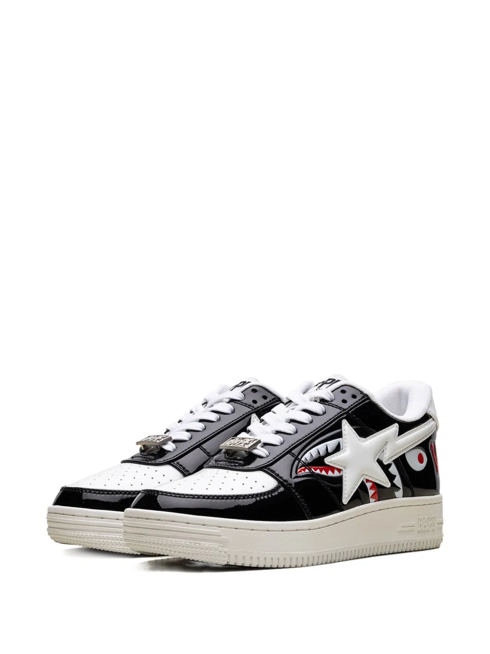 A Bathing Ape?Shark Low-Top Sneakers — Black — Size US M 3.5 - US W 5 — Side View