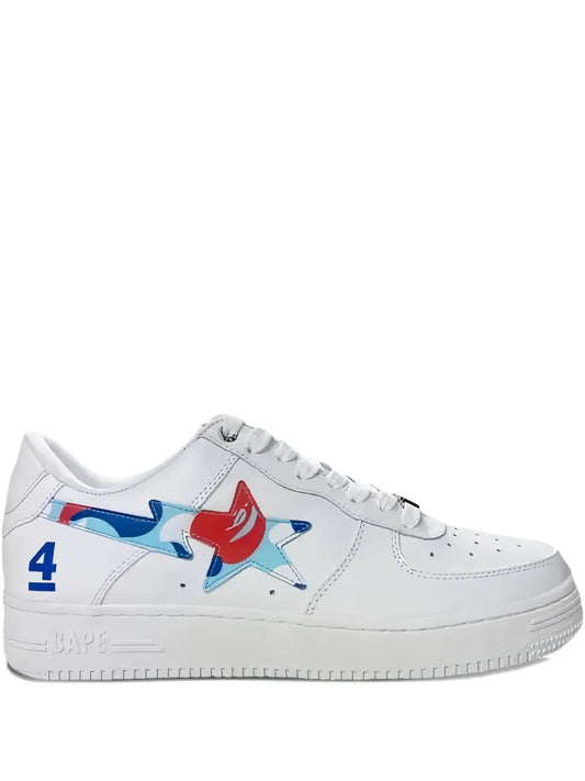 A Bathing Ape?Bape Sta Paris 4Th Anniversary Sneakers — White — Size US M 3.5 - US W 5 — Front View
