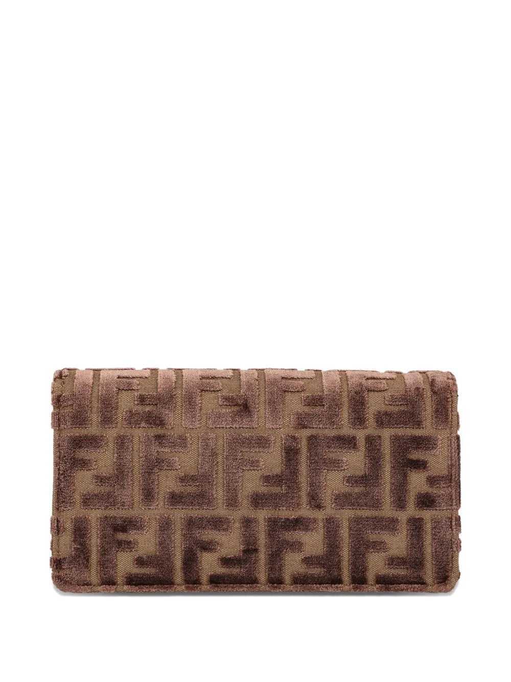 Fendi Jacquard Pattern Buckle Shoulder Bag — Same as shown — Size One Size — Side View