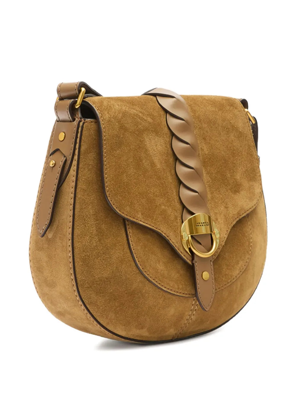 Isabel Marant Small Altay Braided Leather Shoulder Strap — Same as shown — Size One Size — Top View