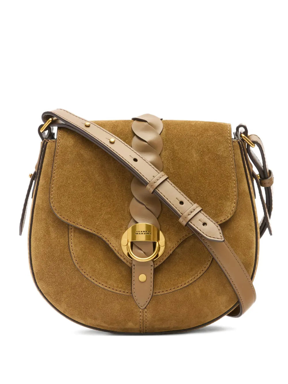 Isabel Marant Small Altay Braided Leather Shoulder Strap — Same as shown — Size One Size — Front View