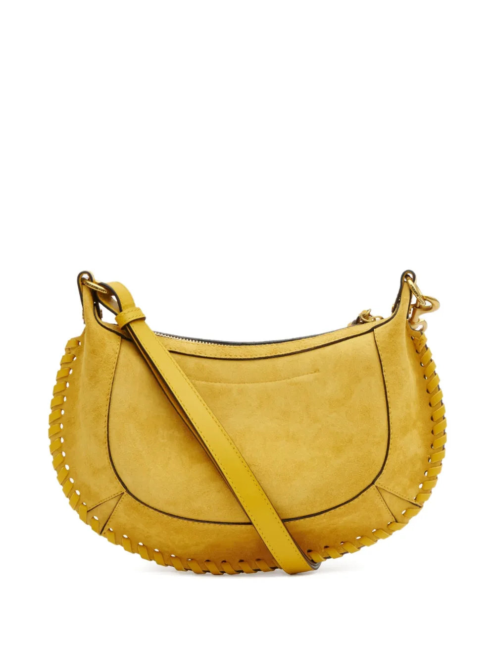 Isabel Marant Oskan Moon Leather Shoulder Bag — Same as shown — Size One Size — Back View