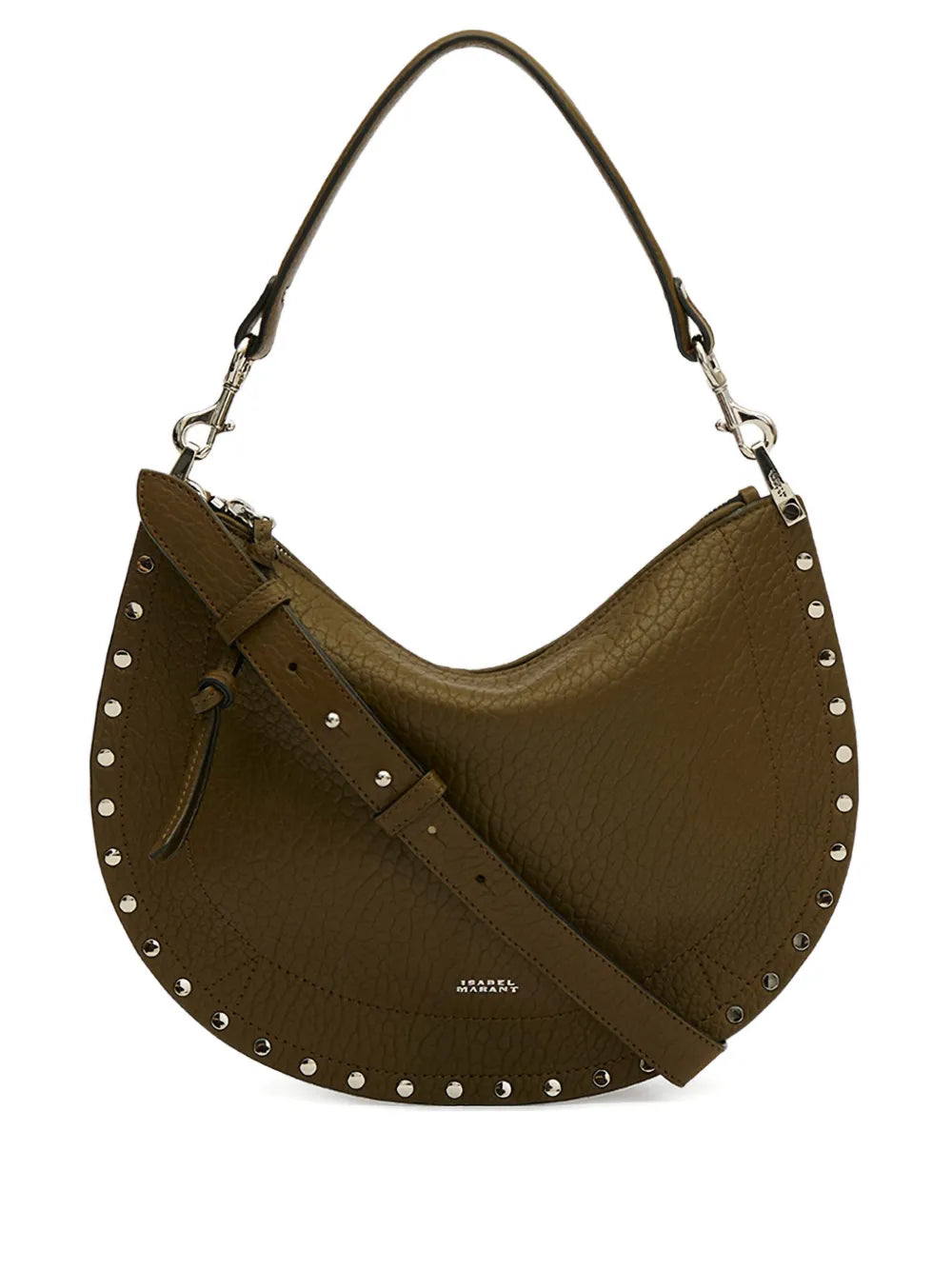 Isabel Marant Oskan Studded Zip Shoulder Strap — Same as shown — Size One Size — Front View