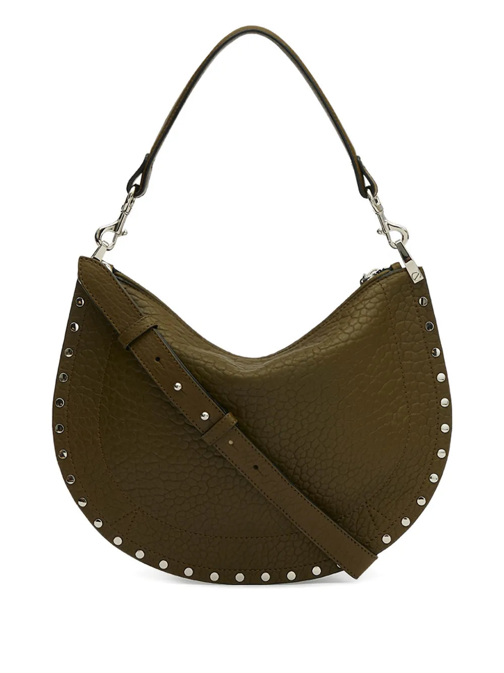 Isabel Marant Oskan Studded Zip Shoulder Strap — Same as shown — Size One Size — Back View