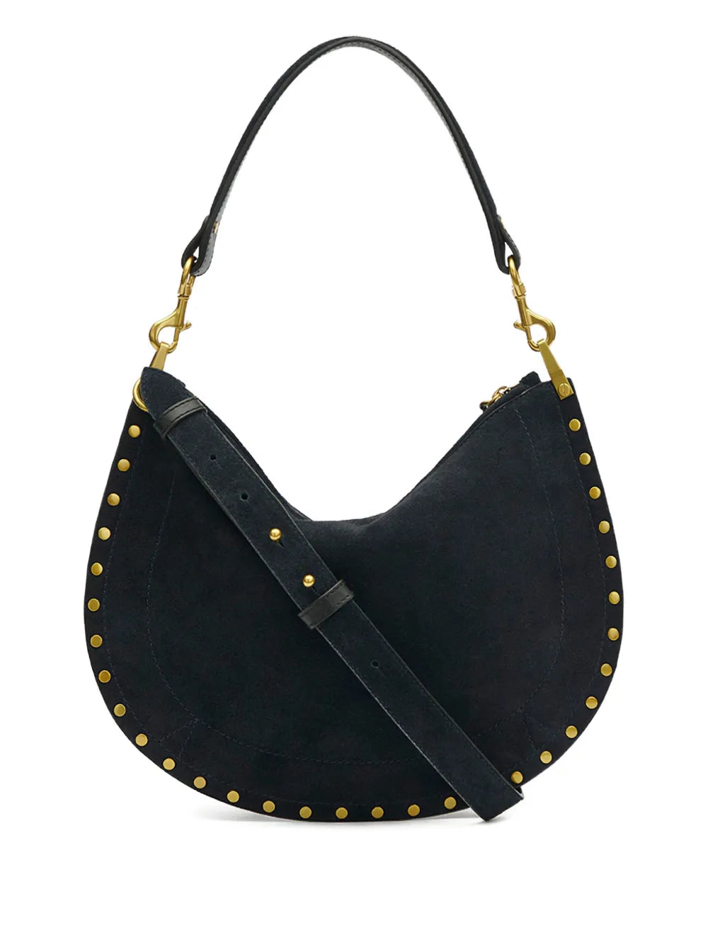 Isabel Marant Oskan Studded Zip Shoulder Strap — Same as shown — Size One Size — Back View
