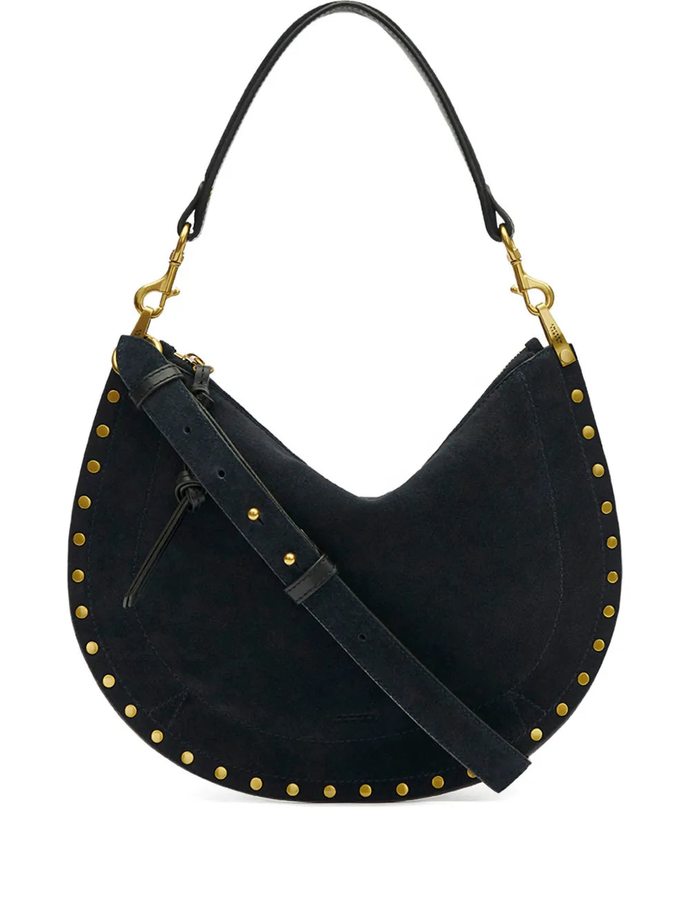 Isabel Marant Oskan Studded Zip Shoulder Strap — Same as shown — Size One Size — Front View