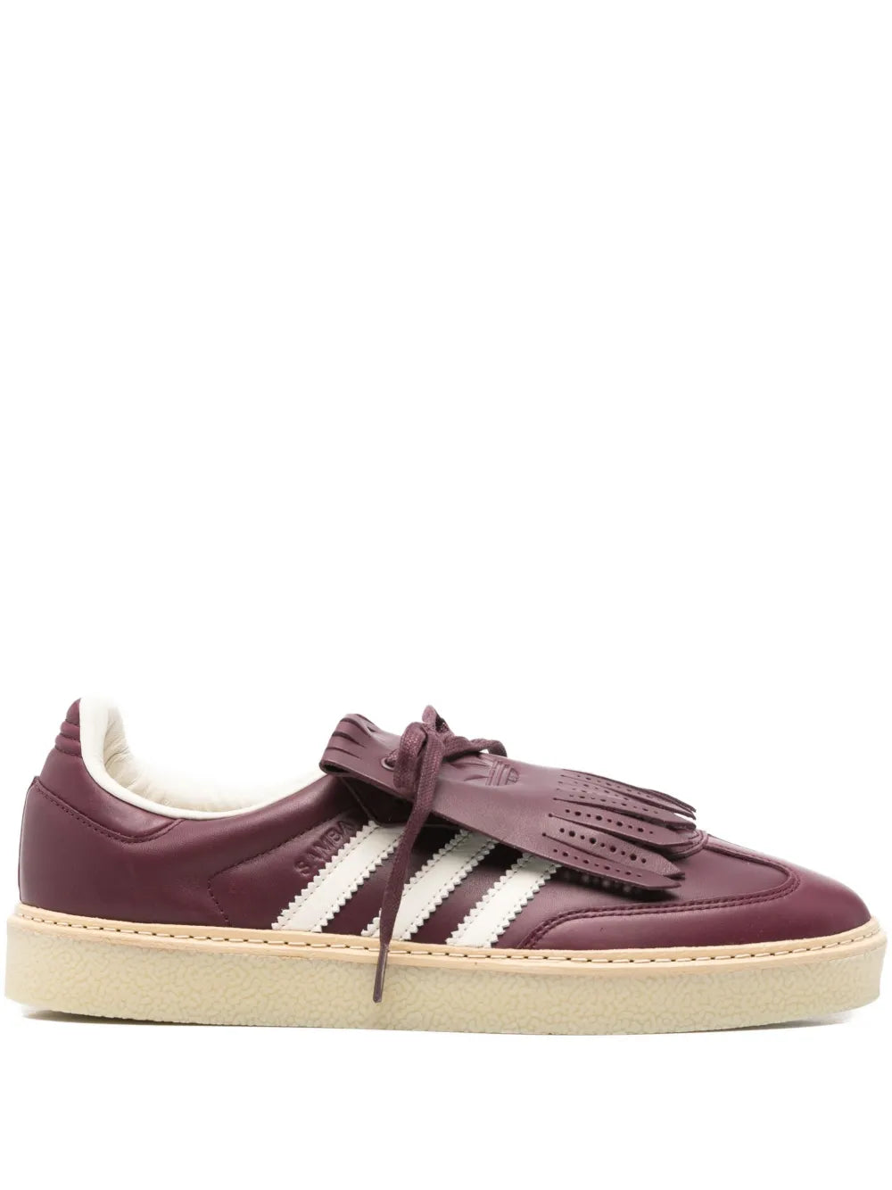 adidas Samba Lux Sneakers — Burgundy — Size US M 10.5 - US W 12 — Front View