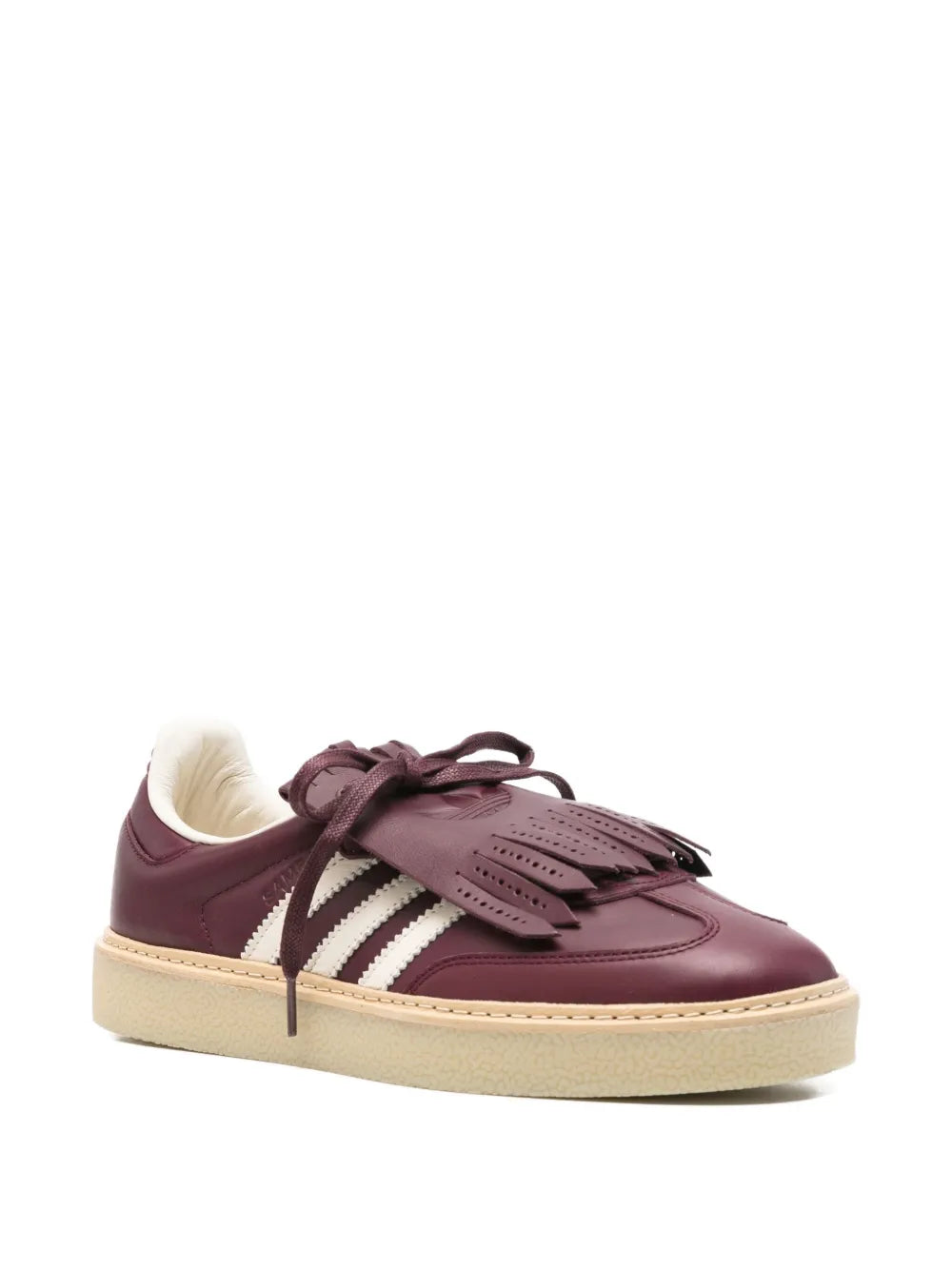 adidas Samba Lux Sneakers — Burgundy — Size US M 10.5 - US W 12 — Side View