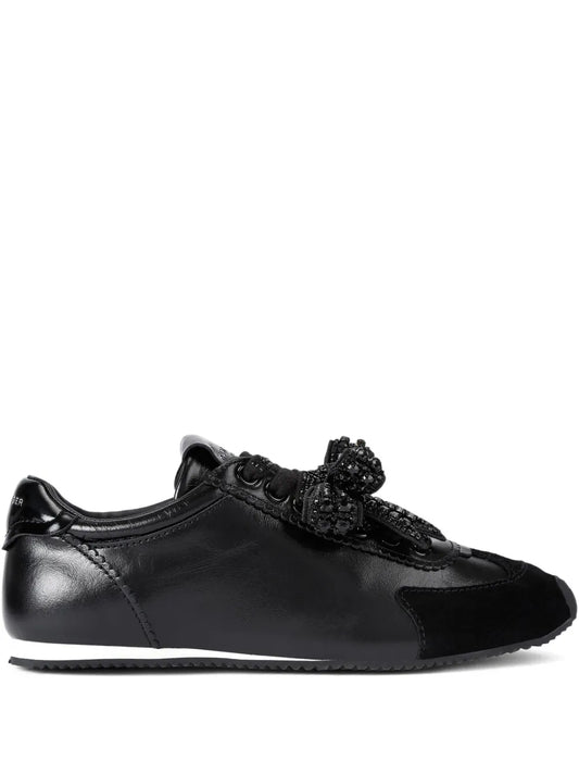 Kurt Geiger London Islington Bow Leather — Black — Size US M 3.5 - US W 5 — Front View