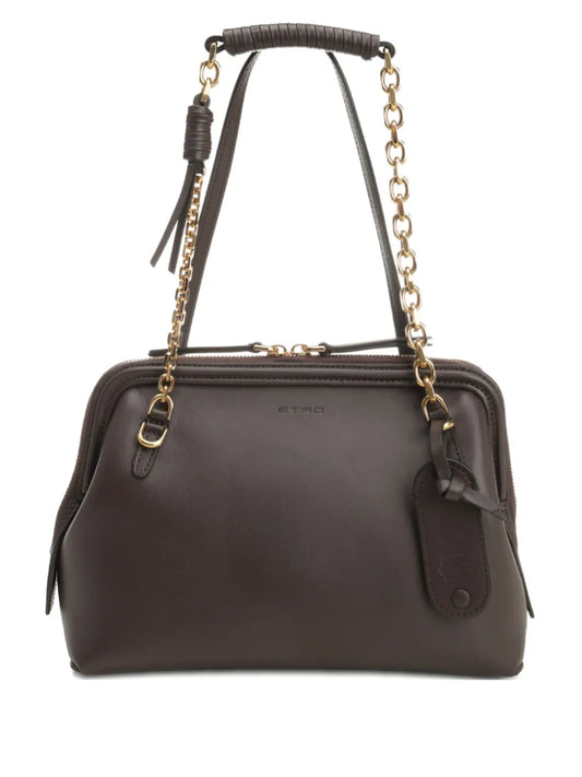 Etro Small Leather Shoulder Bag — Same as shown — Size One Size — Front View