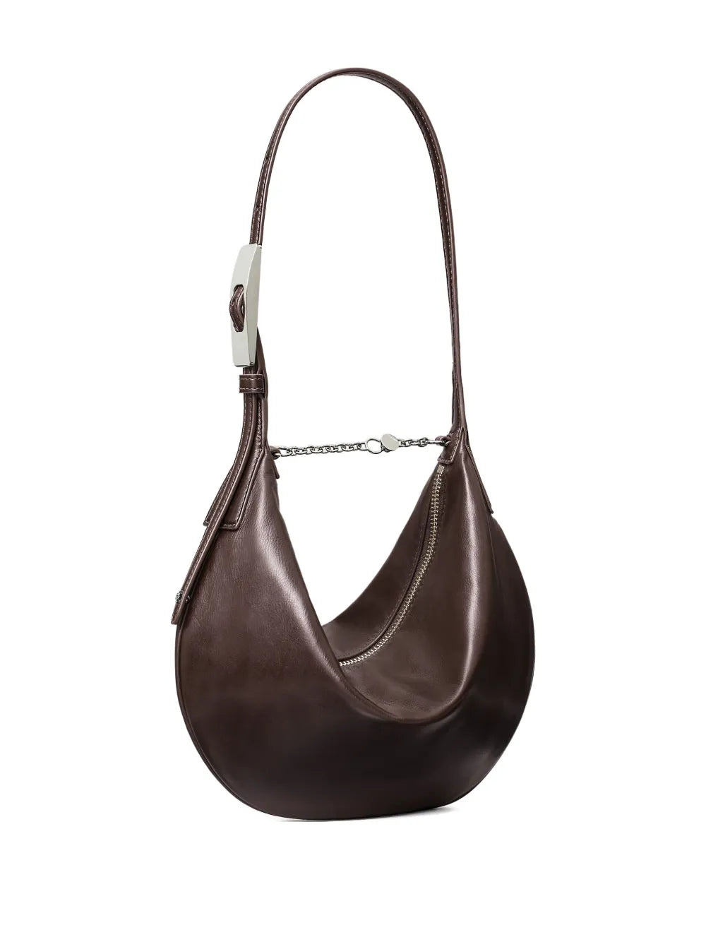 Tory Burch Small Balloon Zip Leather Shoulder Bag — Same as shown — Size One Size — Back View