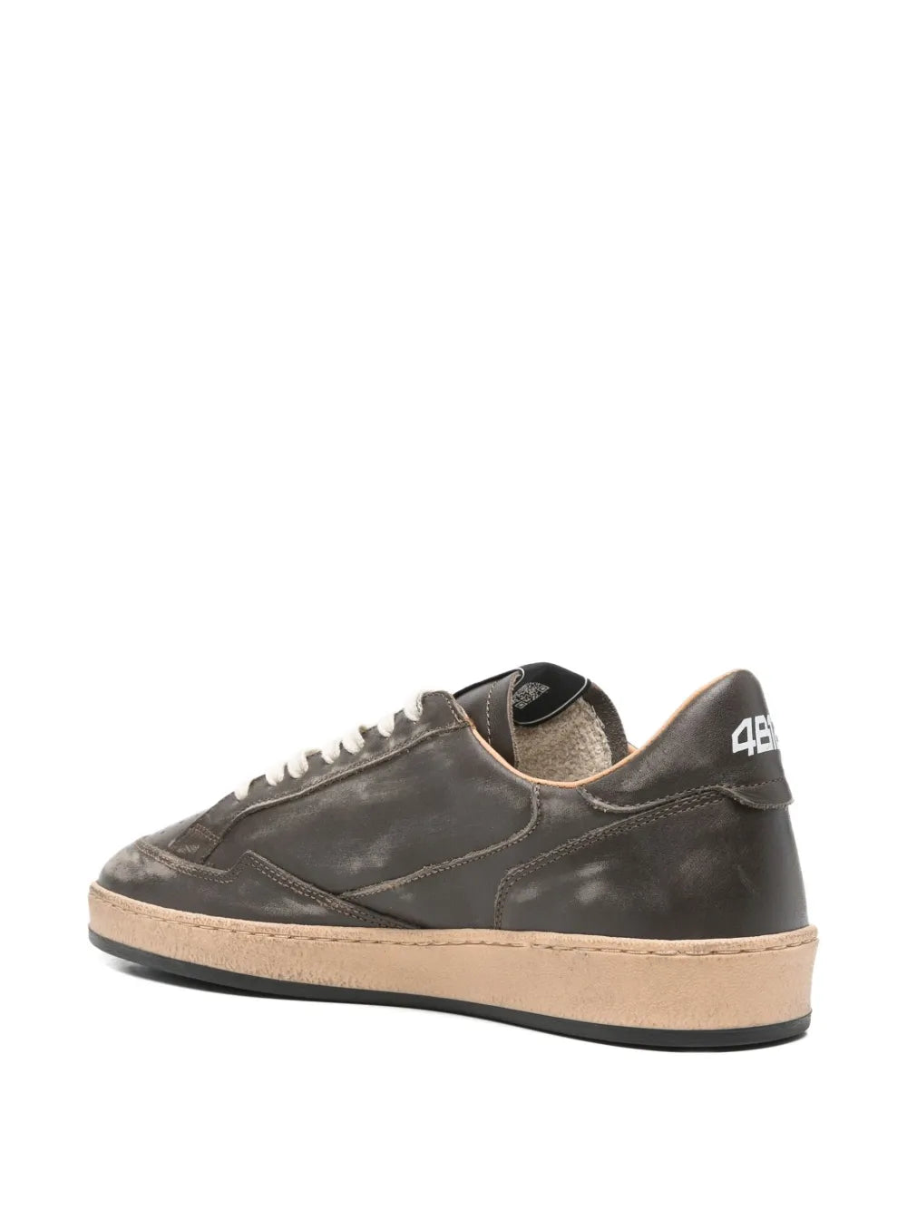 4B12 Playnew Panelled Sneakers — Brown — Size US M 3.5 - US W 5 — Back View