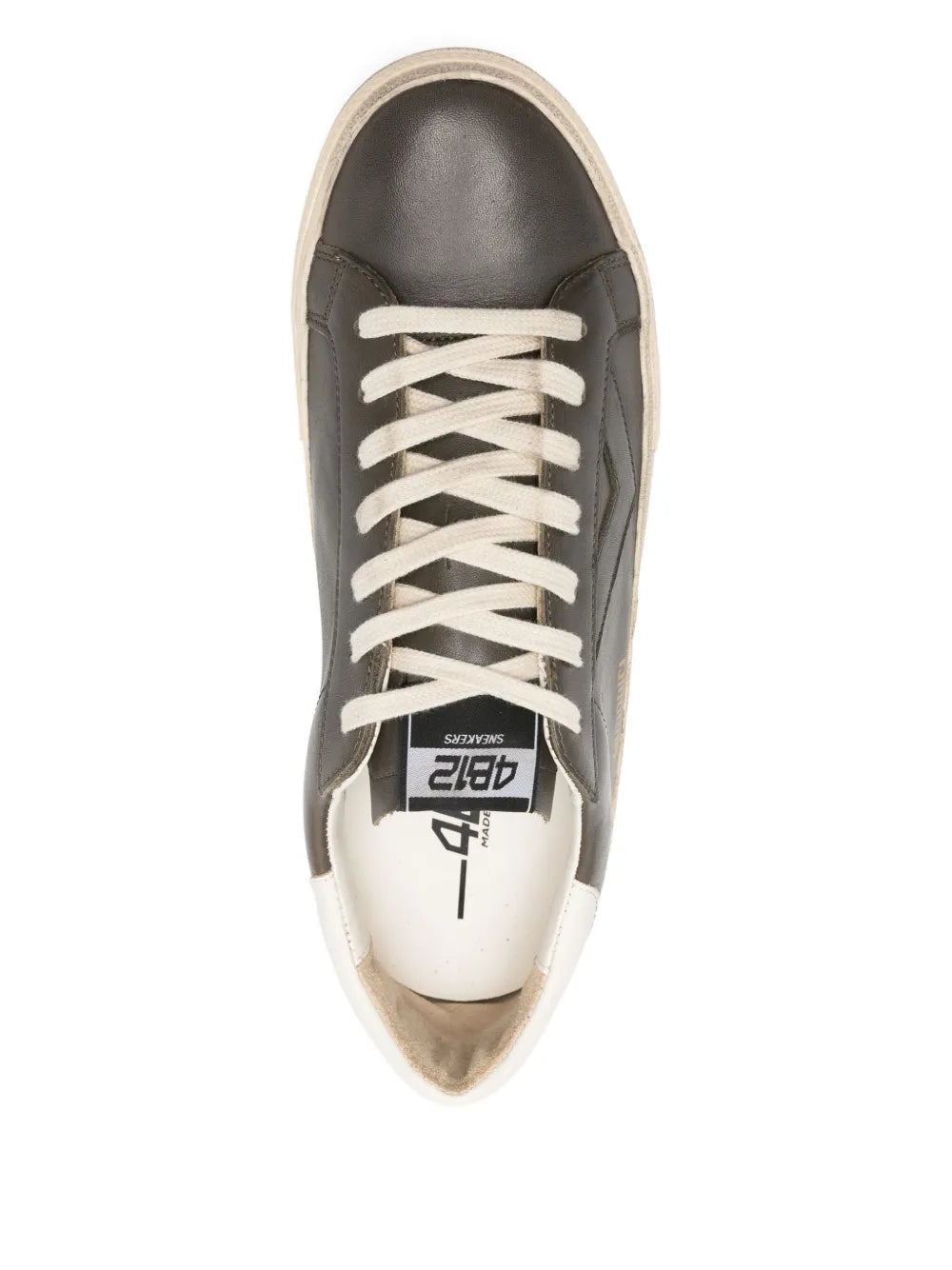 4B12 Suprime Sneakers — Brown — Size US M 3.5 - US W 5 — Top View