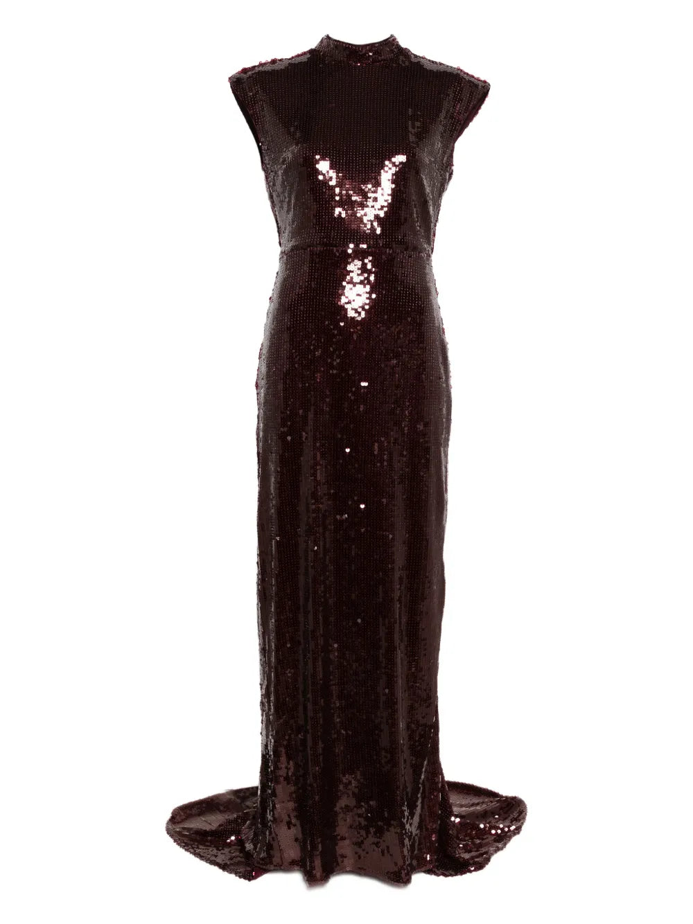 Rotate Birger Christensen Cap Sleeve Maxi Dress — Red — Size XS — Front View
